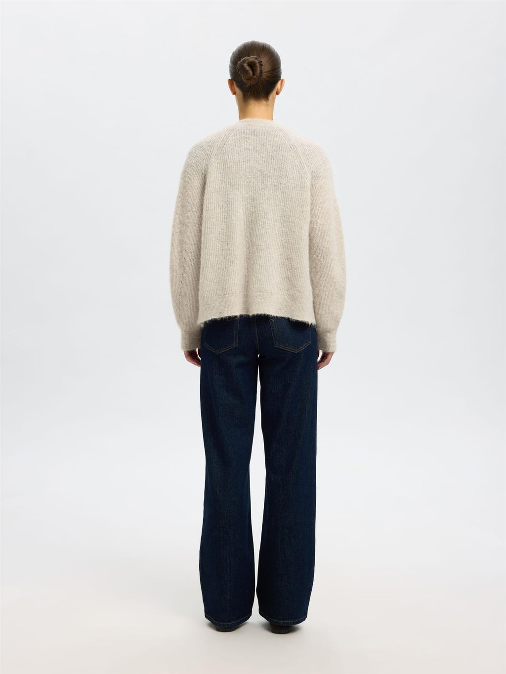SLFLulu Ls Knit Short Cardigan-birch