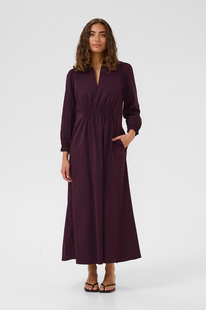 CUelna Ant. Long Dress-burgunder