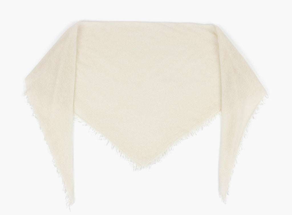 Mona Kasjmir Triangel Skjerf-offwhite