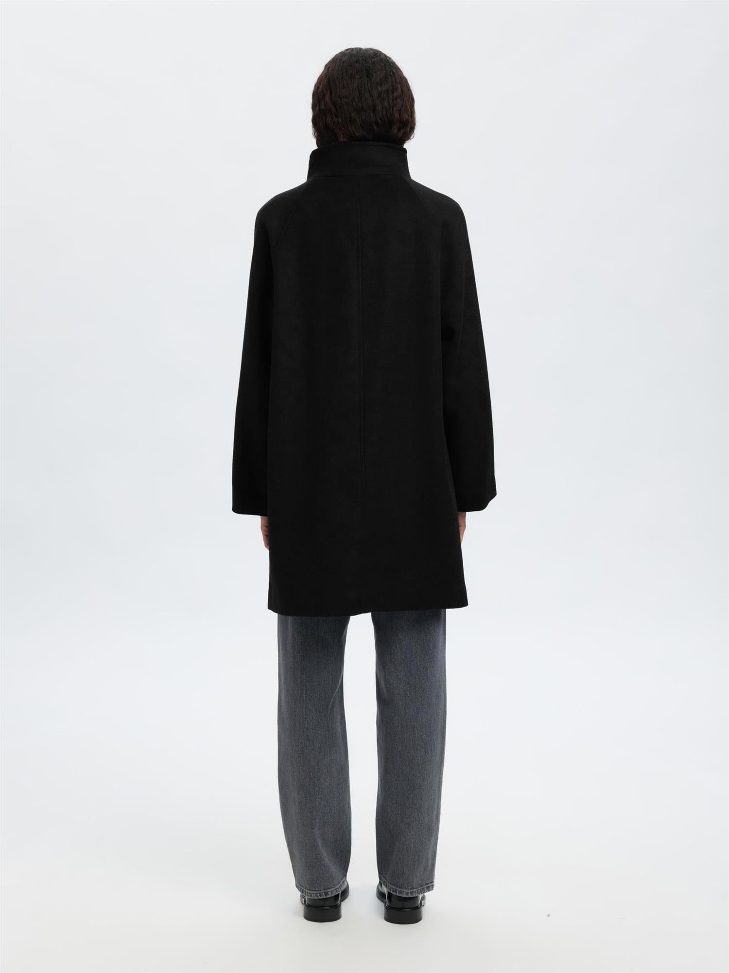 SLFVinni Wool Coat-black