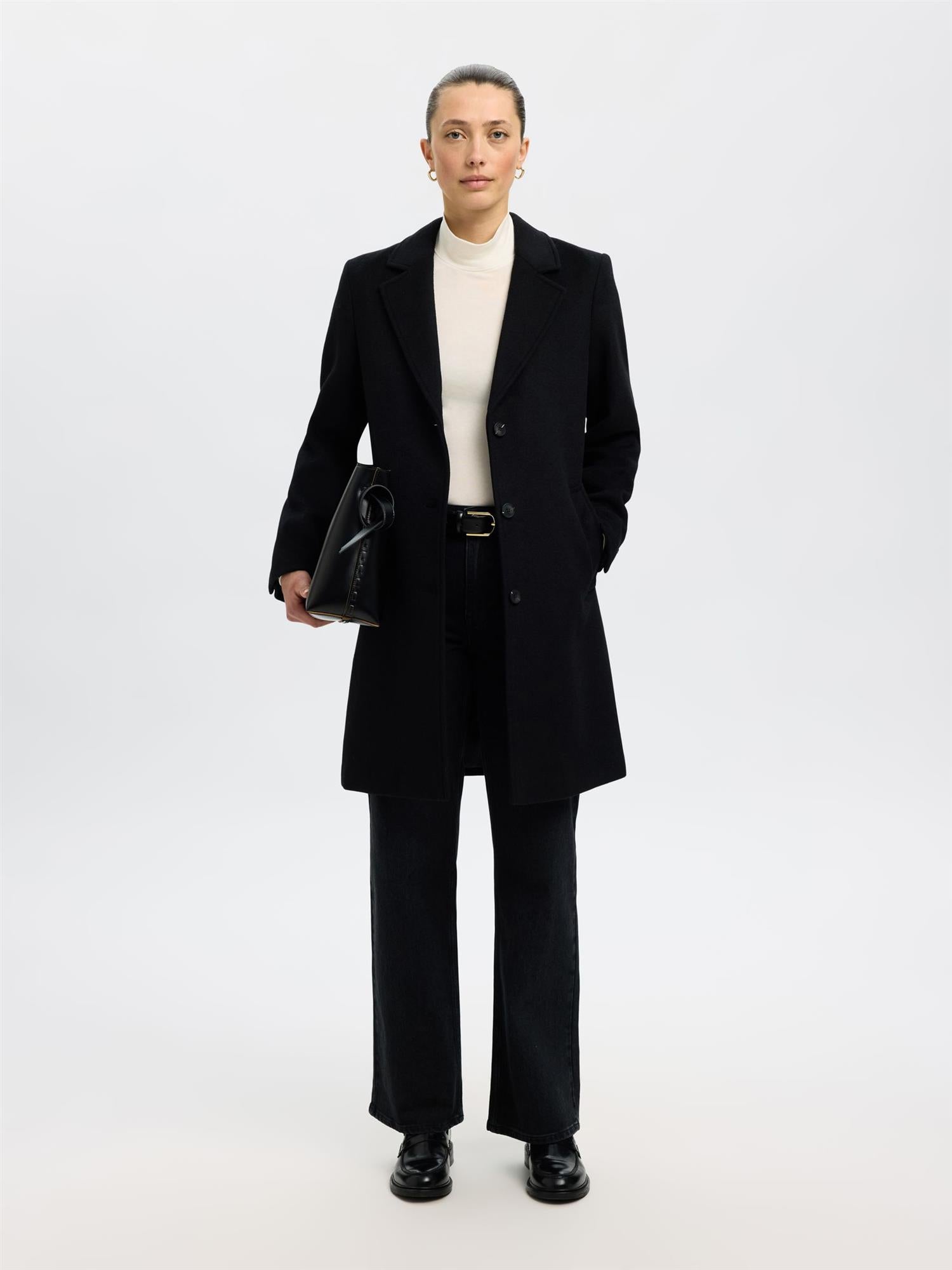 SLFSasja Wool Blend-black