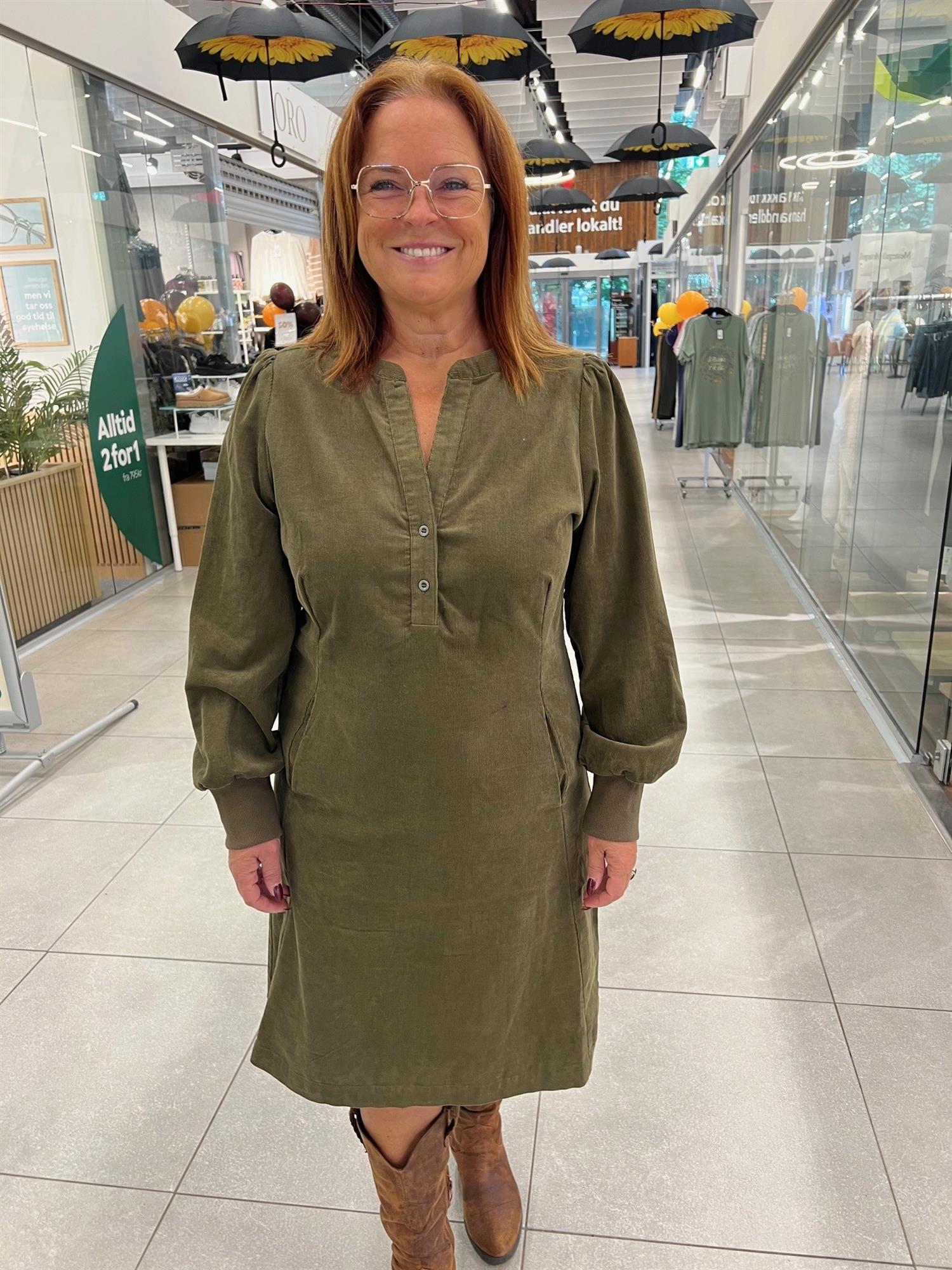 Cuula Rhaene LS dress-burnt olive