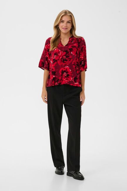 Curachell Elitha SS blouse-red