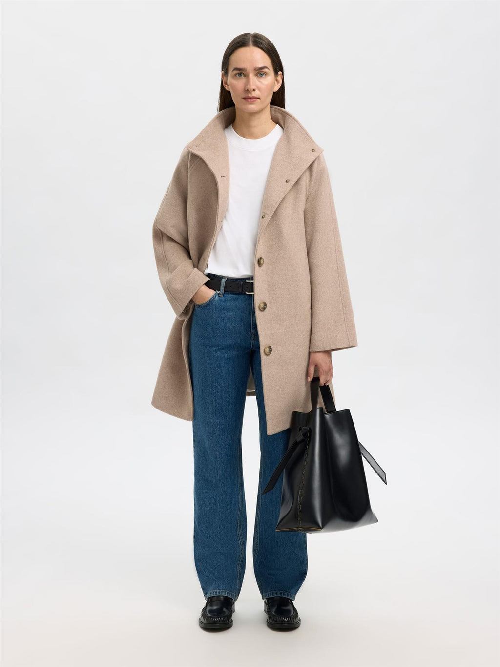 SLFVinni Wool Coat-sandshell