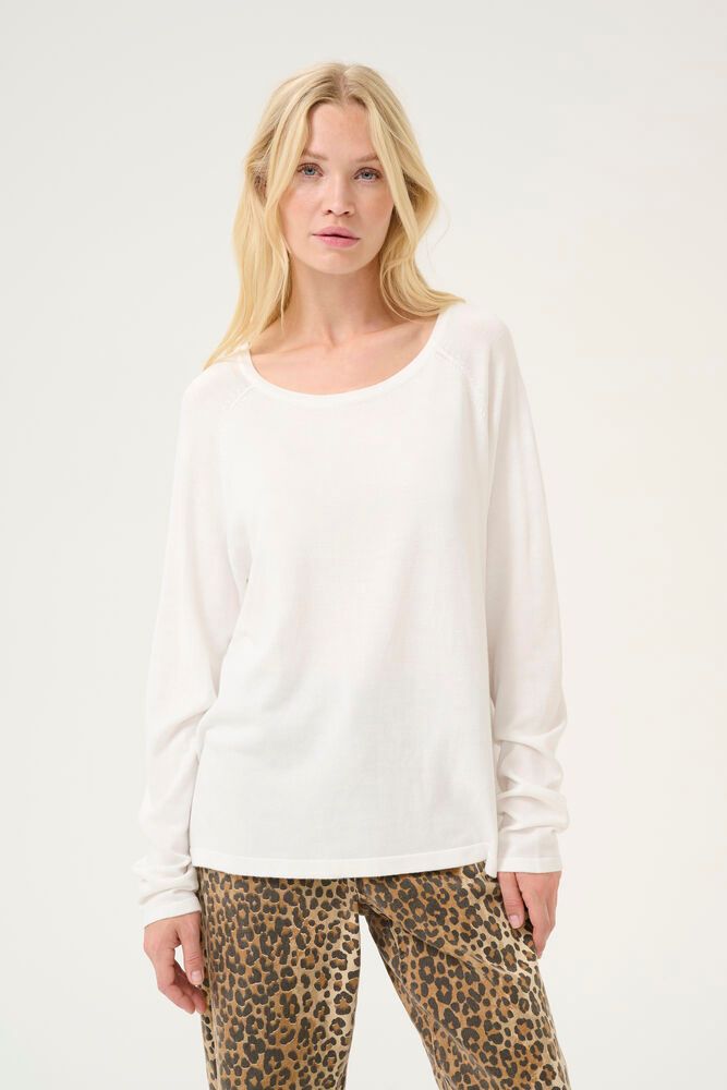 Anne Marie Solid Jumper-spring gardenia