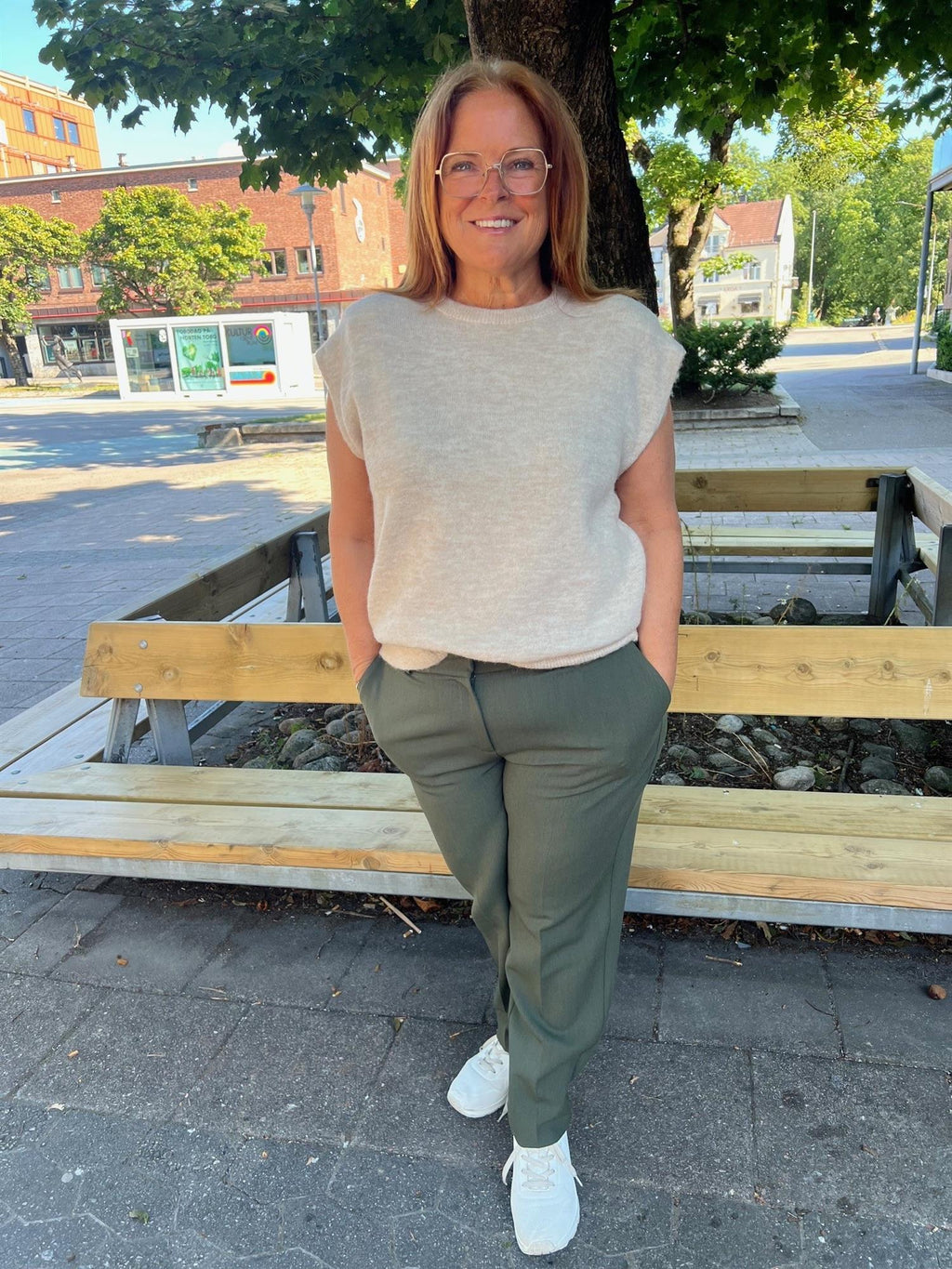 SLFLulu sl Knit Vest-birch