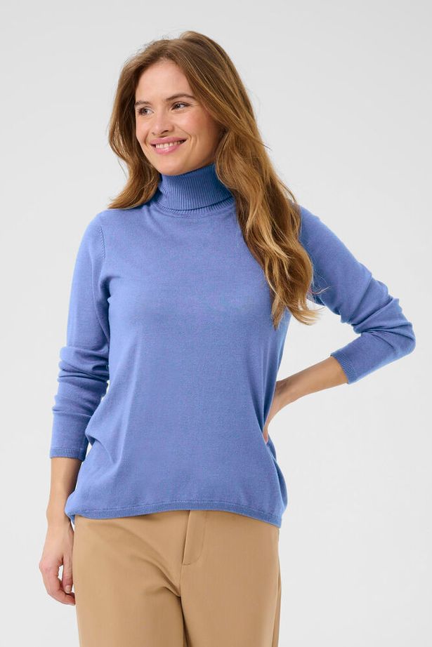 CUannemarie Loose Roll-Neck-bijou blue