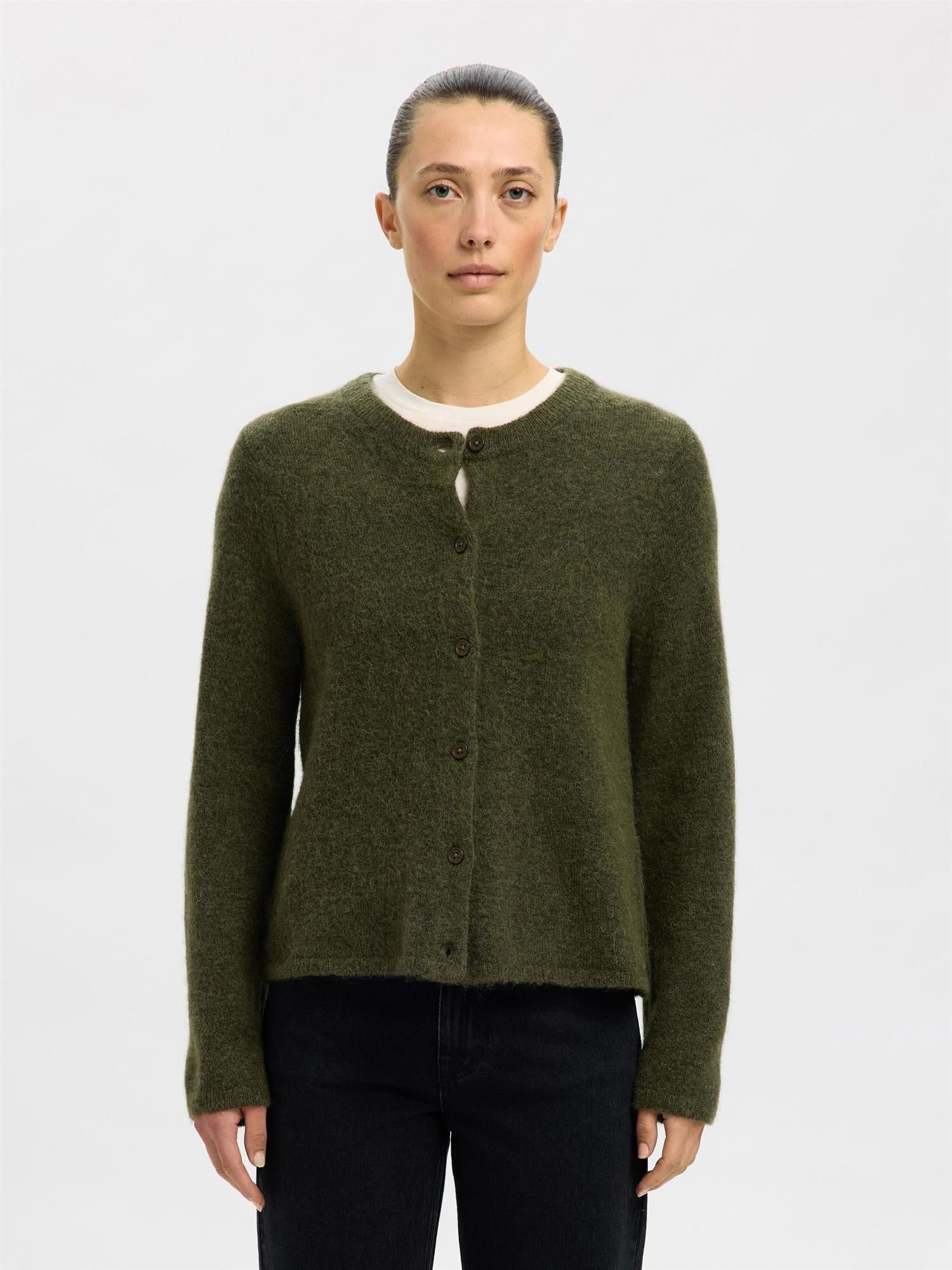 SLFLulu Nwe Ls Knit card-kalamata