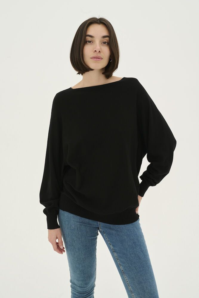 CUannemarie Batwing jumper-black