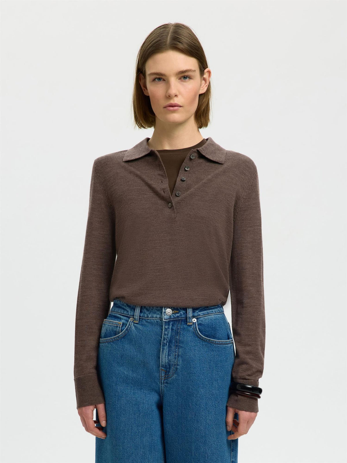 SLWthea LS Merino collar neck-delicioso