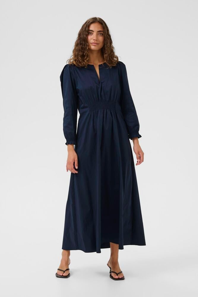 CUelna Ant. Long Dress-blue
