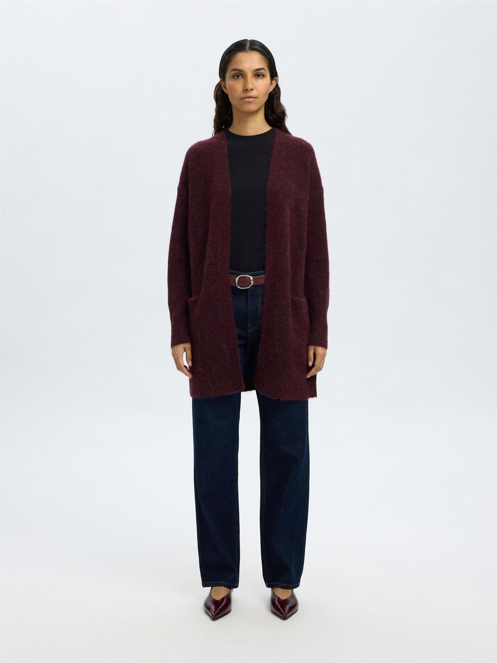 SLFLULU New Ls Knit Long Cardigan-fig