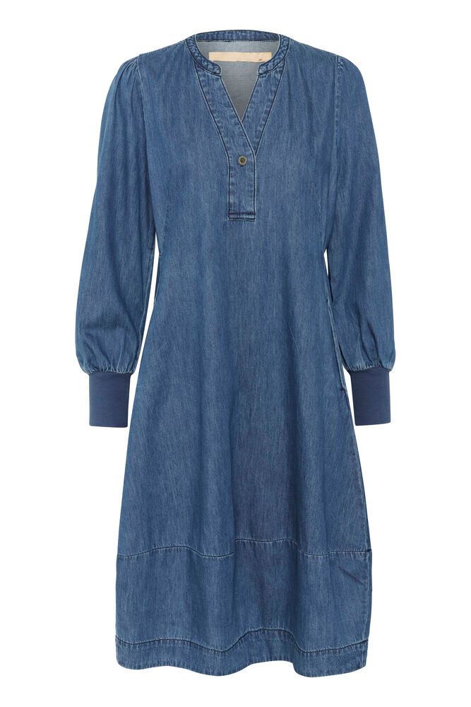 Cuallura Arpa Rib Dress - dark b.wash