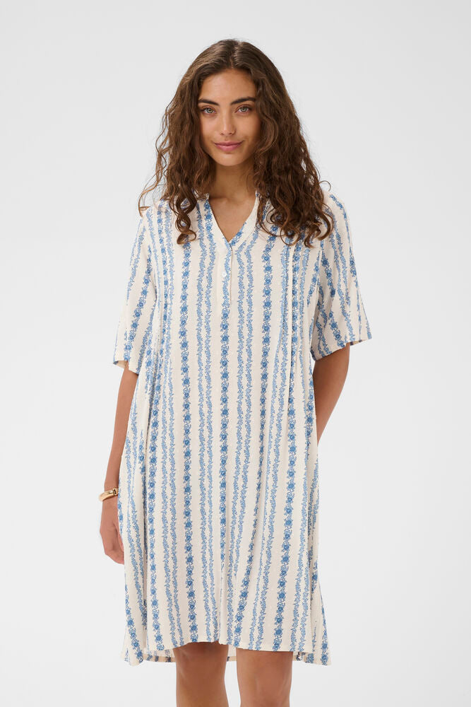 CUhollie Dress-blue/white