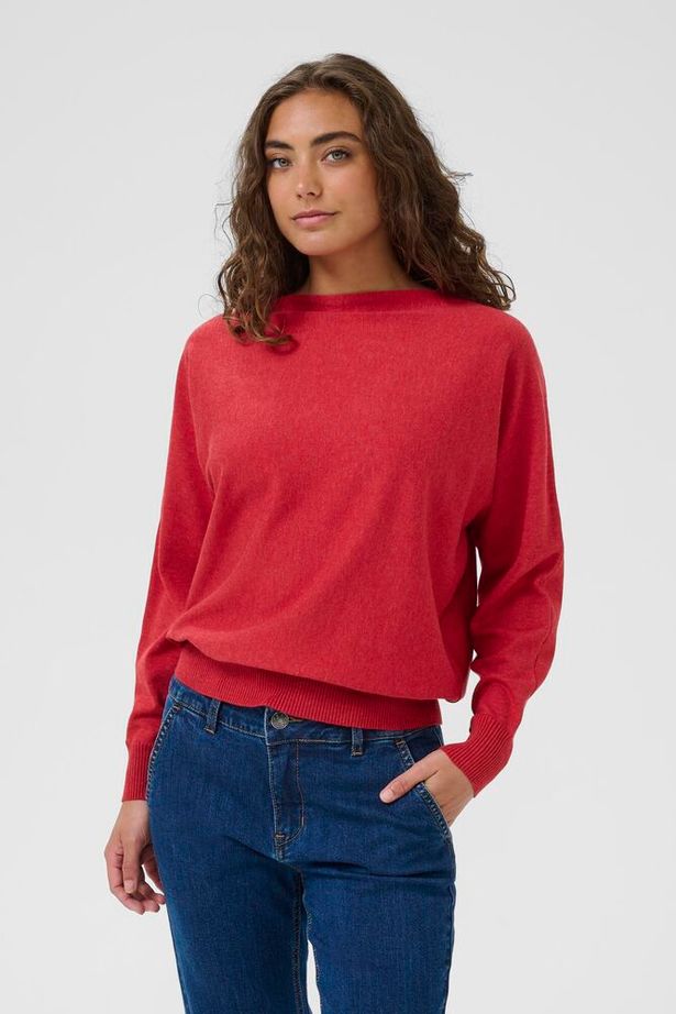 CUannemarie Batwing Jumper-chili pepper