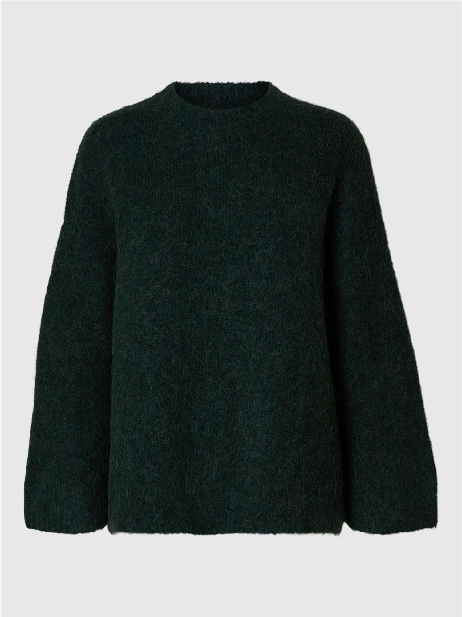 SLFGabella LS Knit O'neck-scarab