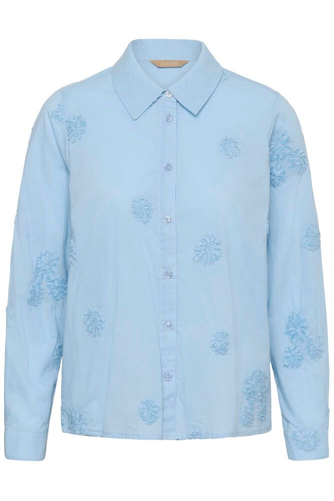 Myk og deilig skjorte i bomull i en flott lyseblå farge.