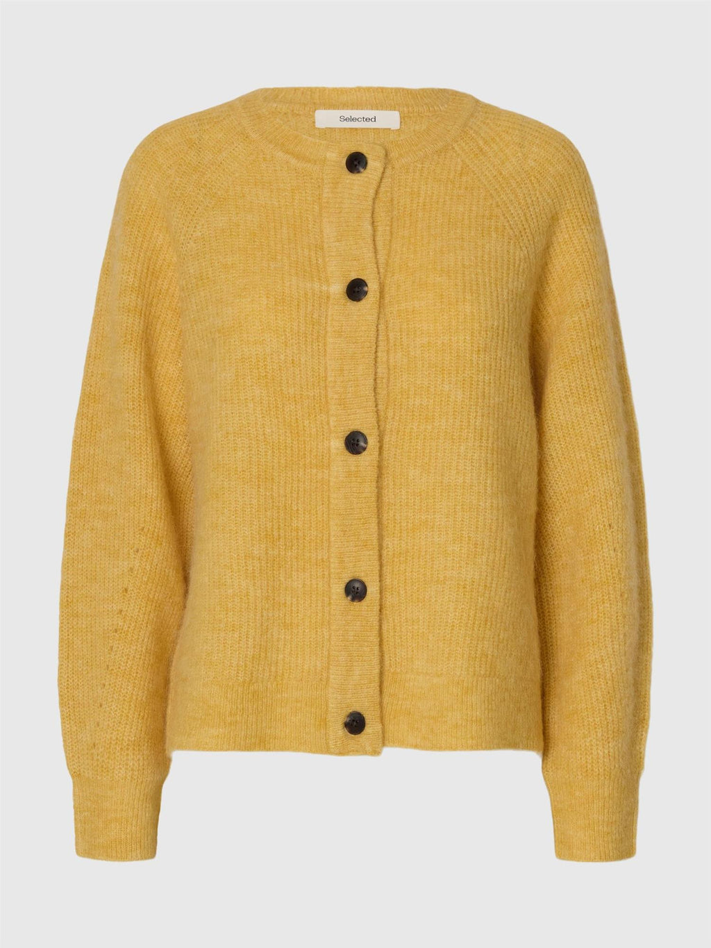 Deilig cardigan i en nydelig gulfarge 