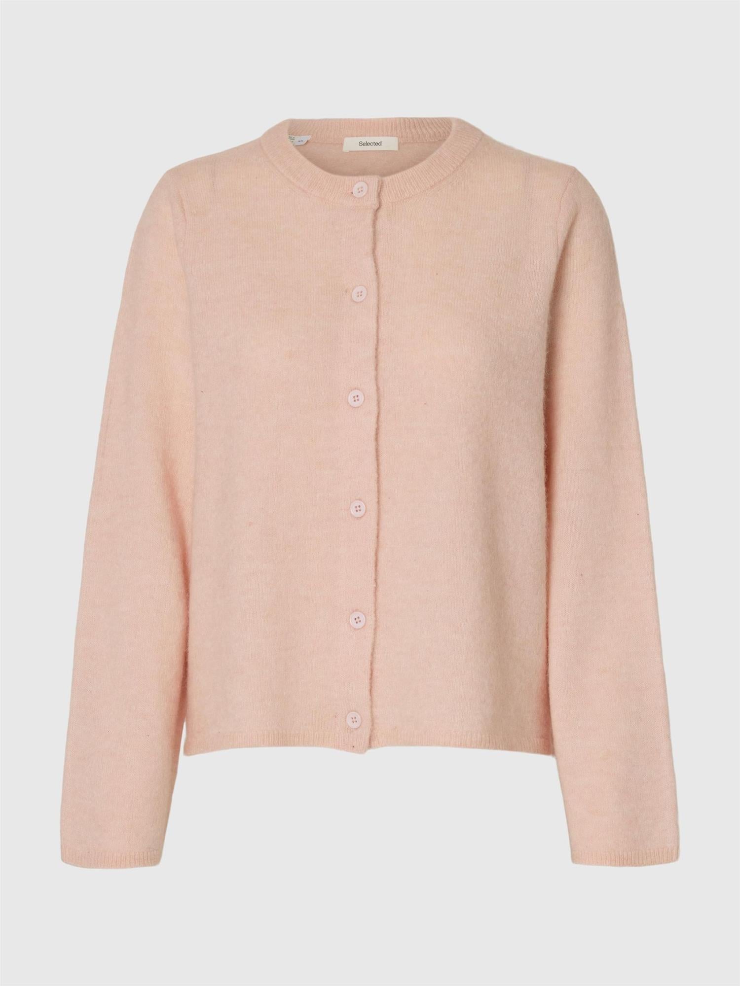 Ny cardigan modell med vide ermer i en nydelig lys rosa farge