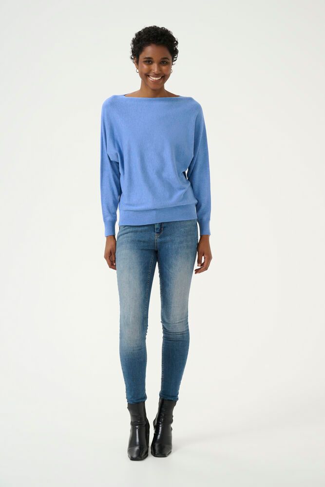 CUannemarie Batwing Jumper-ultramarine melange