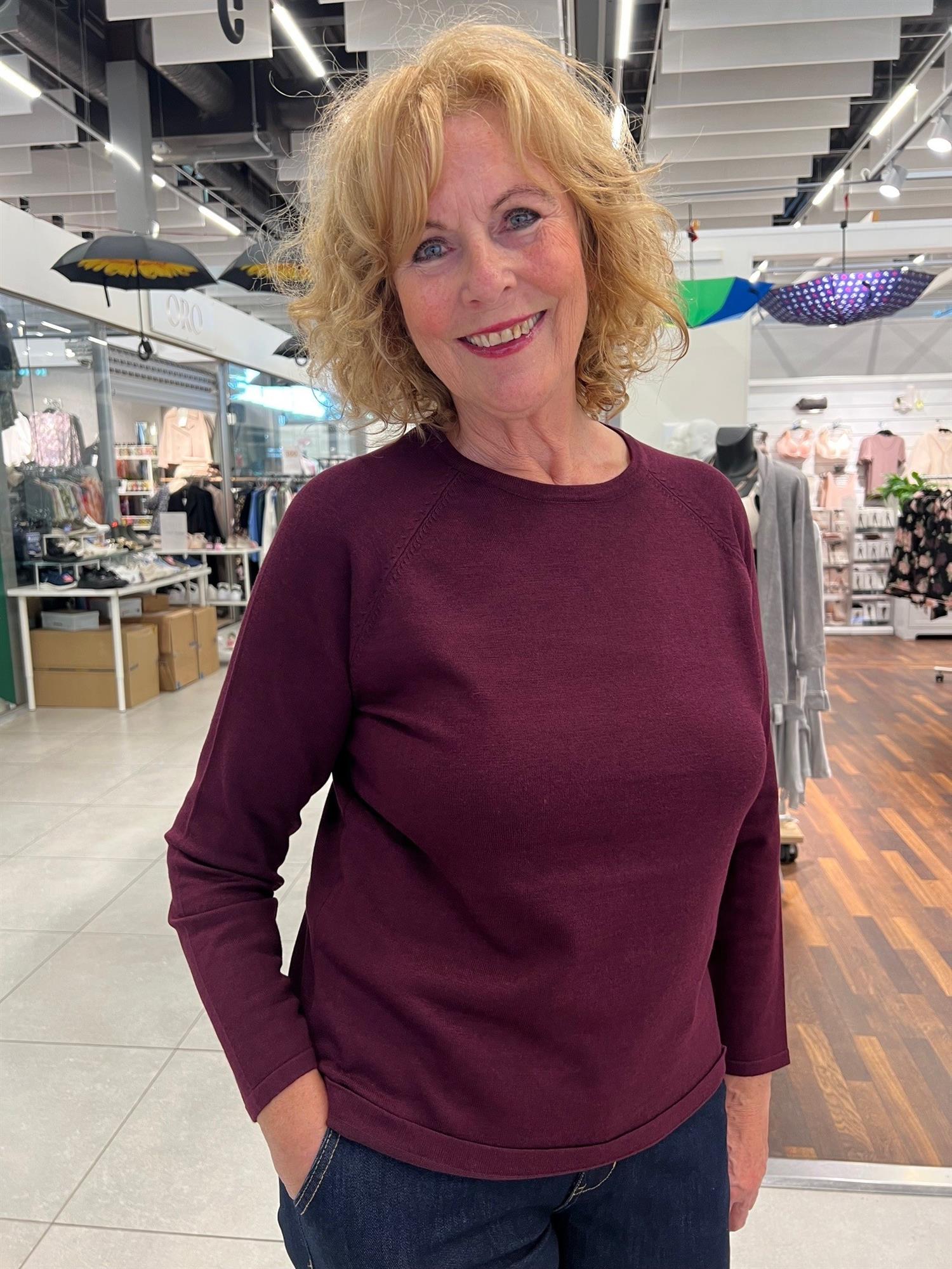 Anne Marie Solid Jumper-burgunder