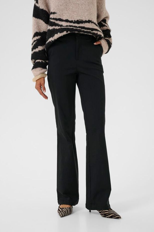 Cubengtha Long flare pants-black