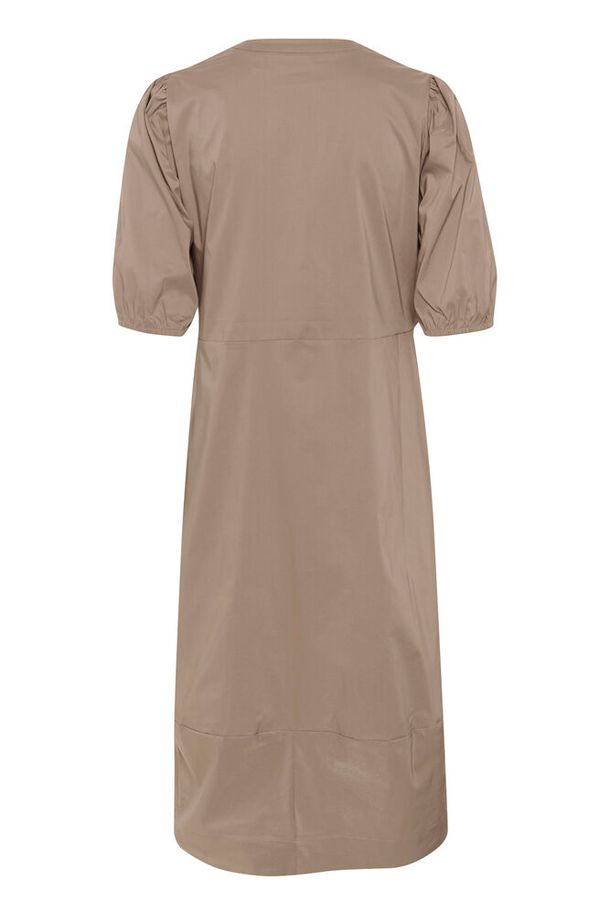 CUantoinett SS Placket Dress - pine bark