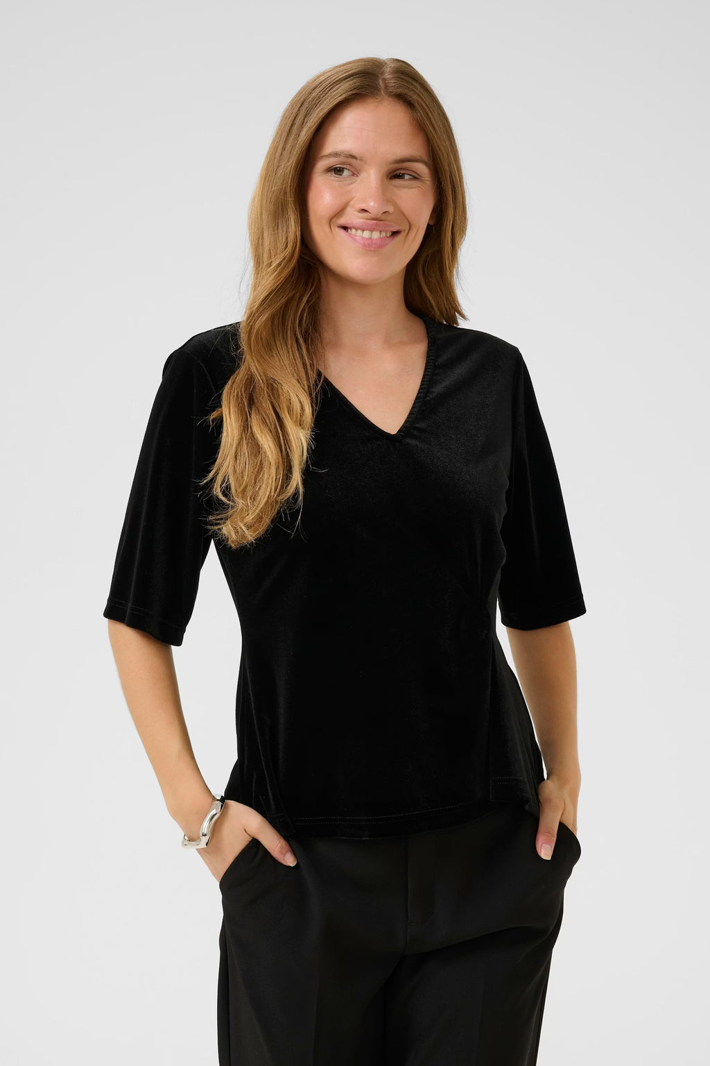 CUZoe SS Blouse-black